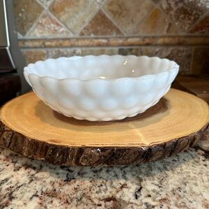 White Milk Glass Bowl